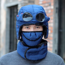 Load image into Gallery viewer, Thermal Winter Trapper Hat with Glasses Autumn Winter Cycling Windproof Outdoor Cap TT@88